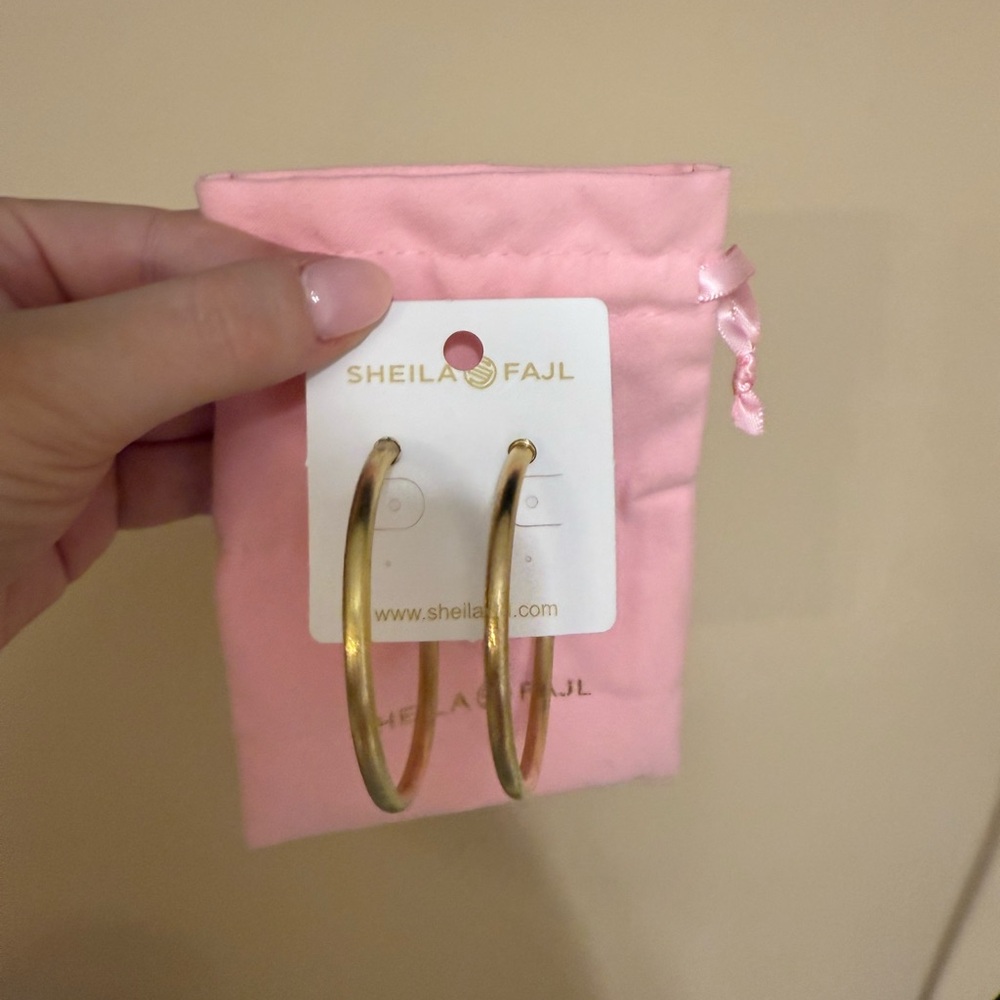 Sheila Fajl Gold Hoop Earrings